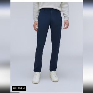 NWT EVERLANE the performance uniform chino straight leg pant 28x32  navy